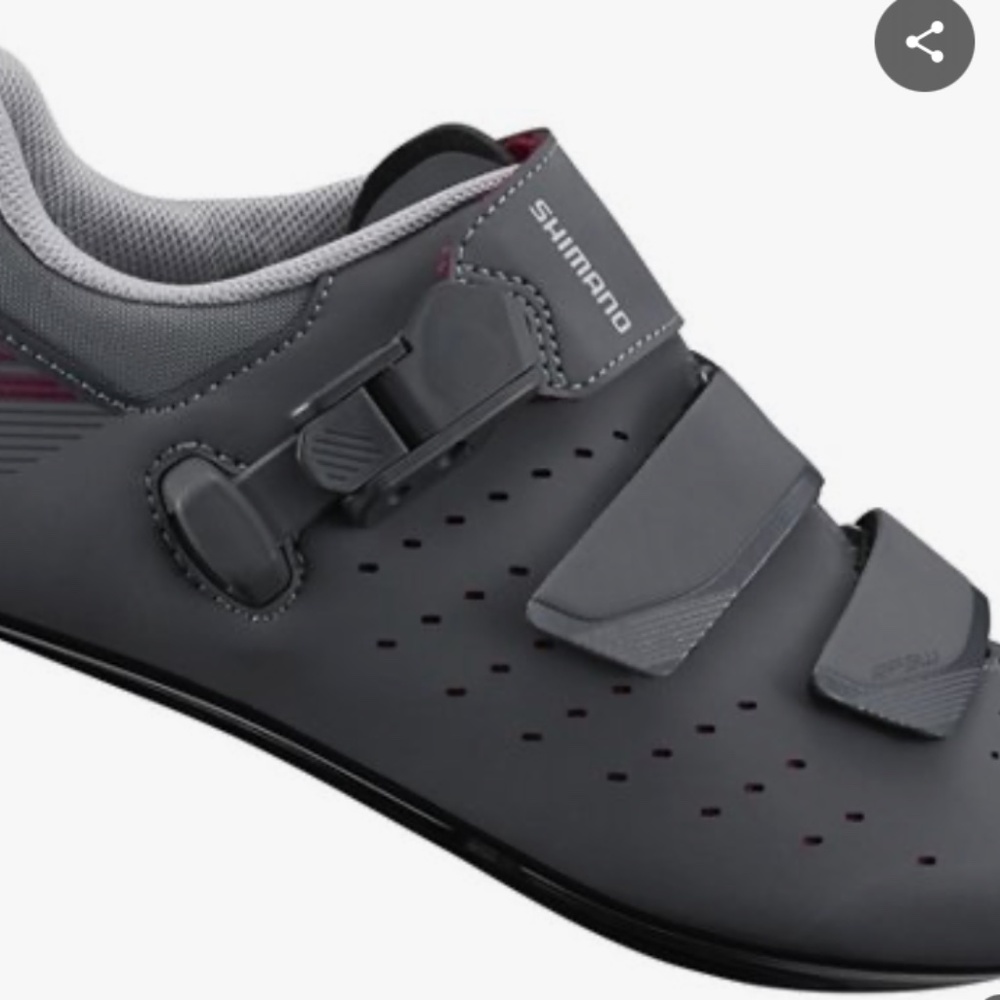 NEW 𝅺shimano Women EU 40 US 7.8 Gray Cycling Shoes SH-RP301W